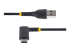 StarTech.com 6ft (2m) USB A to C Charging Cable Right Angle, Heavy Duty Fast Charge USB-C Cable, USB 2.0 A to Type-C, Durable and Rugged Aramid Fiber, 3A, S20/iPad/Pixel - Framsidan