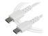 StarTech.com 1 m USB-C-kabel&nbsp;-&nbsp;vit - Höger vinkel