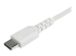 StarTech.com 2 m USB-C-kabel -&nbsp;vit - Närbild