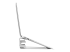 StarTech.com Laptop Stand, 2-in-1 Laptop Riser Stand or Vertical Stand, Ideal for Ultrabooks & MacBook Pro/Air up to 15", Ergonomic Angled Notebook Holder for Office Desk, Silver, Aluminum - Vänster sida
