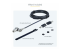 StarTech.com 25-Pack Universal Laptop Lock 6.6ft (2m), Master Keyed Locking Cable, Computer Security, Compatible w/Noble Wedge/Nano/K-Slot, Anti-Theft Cut-Resistant Cable - Höger vinkel