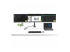 StarTech.com USB-C Triple-Monitor Multiport Adapter, Dual 4K 60Hz + 4k 30Hz HDMI & DisplayPort, 3-Port USB 10Gbps Hub, 100W Power Delivery Pass-Through, GbE, 2ft Cable, Mini Dock - Framsidan